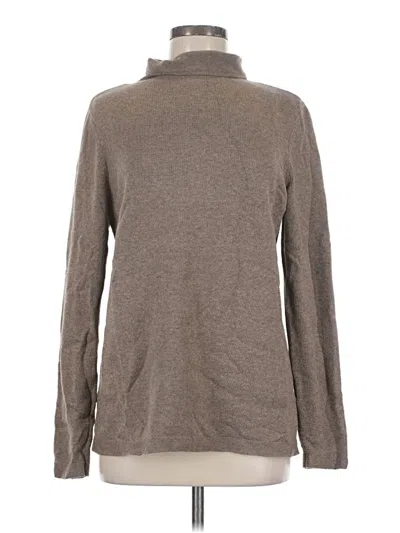 Pre-owned Jjill Turtleneck Sweater In Brown