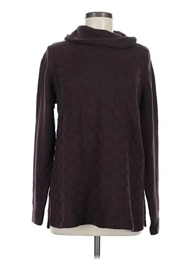 Pre-owned Jjill Turtleneck Sweater In Brown