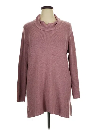 Pre-owned Jjill Turtleneck Sweater In Burgundy