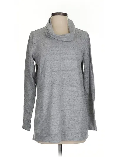Pre-owned Jjill Turtleneck Sweater In Gray