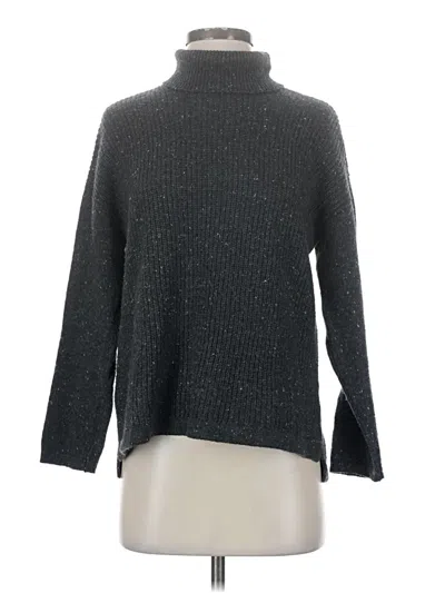 Pre-owned Jjill Turtleneck Sweater In Gray