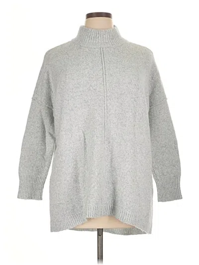 Pre-owned Jjill Turtleneck Sweater In Gray