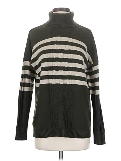 Pre-owned Jjill Turtleneck Sweater In Gray