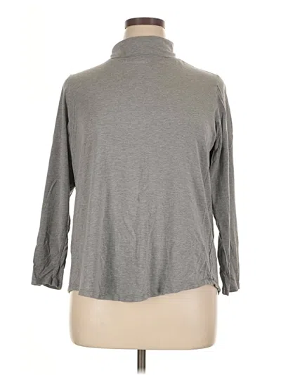 Pre-owned Jjill Turtleneck Sweater In Gray