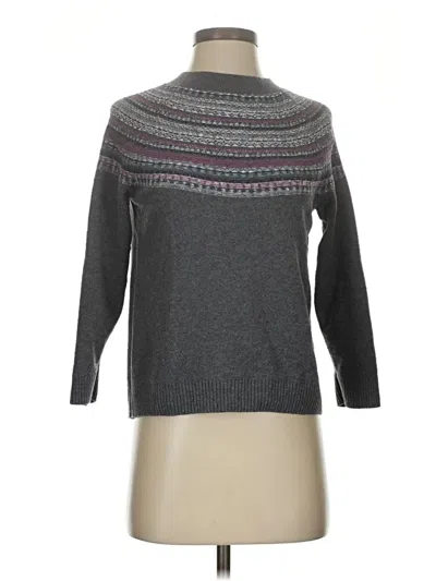 Pre-owned Jjill Turtleneck Sweater In Gray