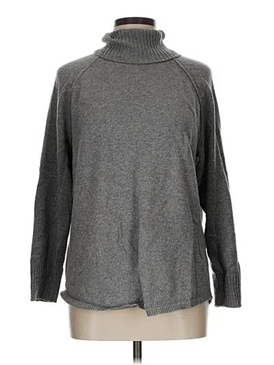 Pre-owned Jjill Turtleneck Sweater In Gray