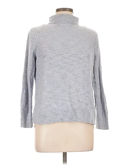 Pre-owned Jjill Turtleneck Sweater In Gray
