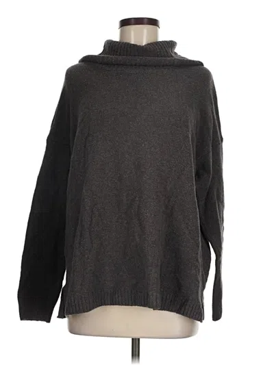 Pre-owned Jjill Turtleneck Sweater In Gray