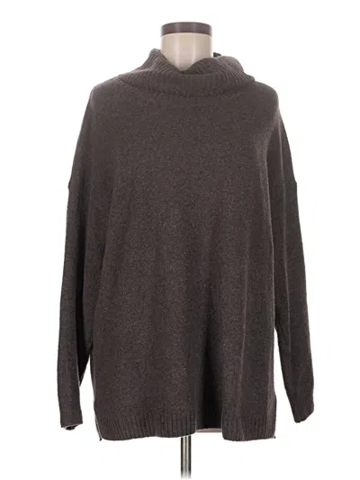 Pre-owned Jjill Turtleneck Sweater In Gray