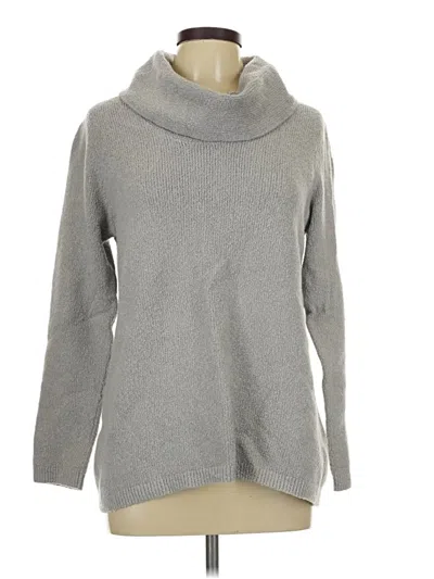 Pre-owned Jjill Turtleneck Sweater In Gray