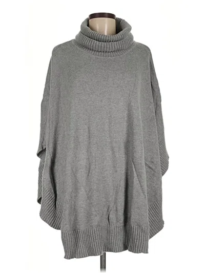 Pre-owned Jjill Turtleneck Sweater In Gray
