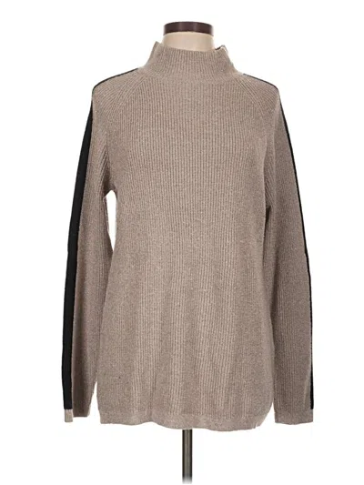 Pre-owned Jjill Turtleneck Sweater In Gray