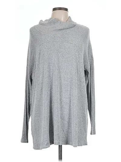 Pre-owned Jjill Turtleneck Sweater In Gray