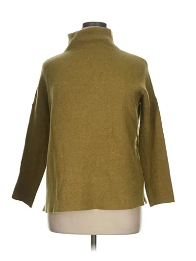 Pre-owned Jjill Turtleneck Sweater In Green