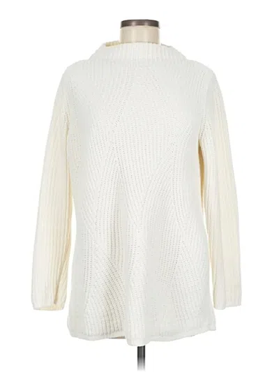 Pre-owned Jjill Turtleneck Sweater In Ivory