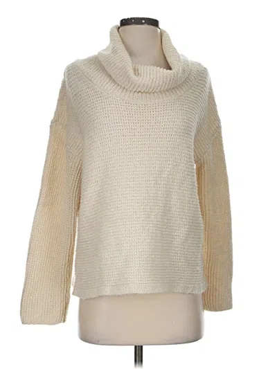Pre-owned Jjill Turtleneck Sweater In Ivory