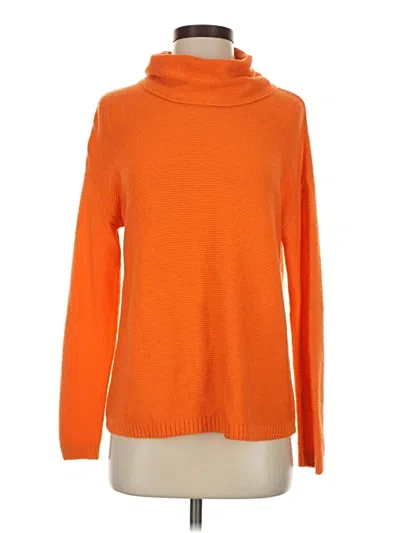 Pre-owned Jjill Turtleneck Sweater In Orange