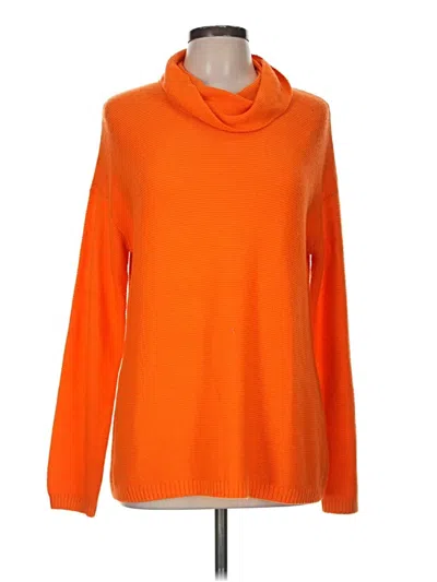 Pre-owned Jjill Turtleneck Sweater In Orange