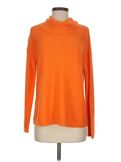 Pre-owned Jjill Turtleneck Sweater In Orange