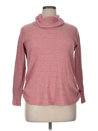 Pre-owned Jjill Turtleneck Sweater In Pink