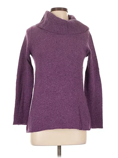 Pre-owned Jjill Turtleneck Sweater In Purple