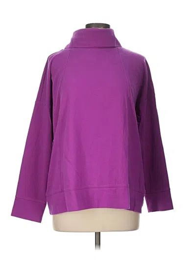 Pre-owned Jjill Turtleneck Sweater In Purple
