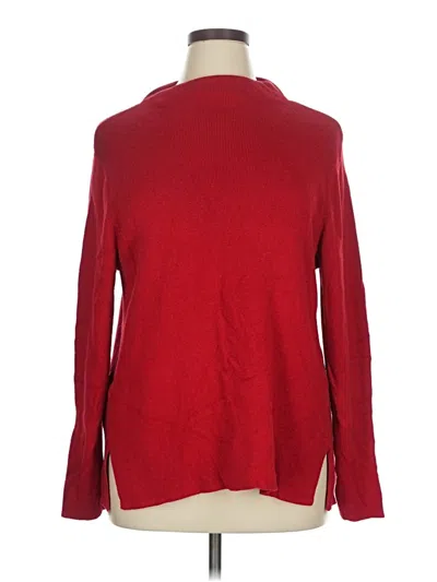 Pre-owned Jjill Turtleneck Sweater In Red