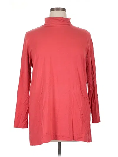Pre-owned Jjill Turtleneck Sweater In Red