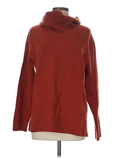 Pre-owned Jjill Turtleneck Sweater In Red