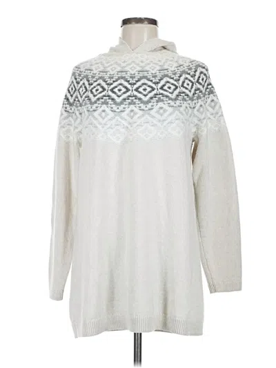 Pre-owned Jjill Turtleneck Sweater In Silver