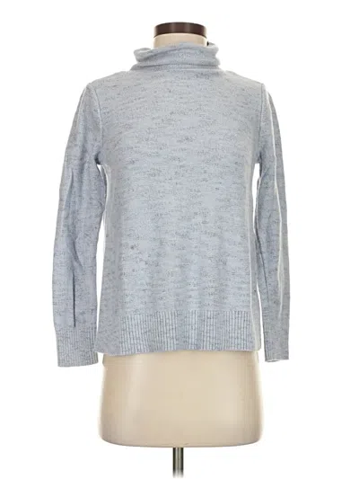 Pre-owned Jjill Turtleneck Sweater In Silver