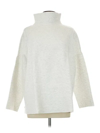 Pre-owned Jjill Turtleneck Sweater In Silver