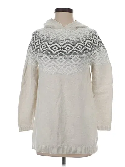 Pre-owned Jjill Turtleneck Sweater In Silver