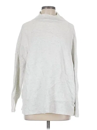 Pre-owned Jjill Turtleneck Sweater In Silver