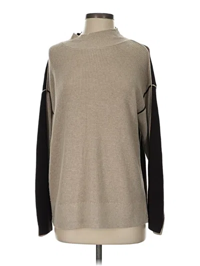 Pre-owned Jjill Turtleneck Sweater In Tan