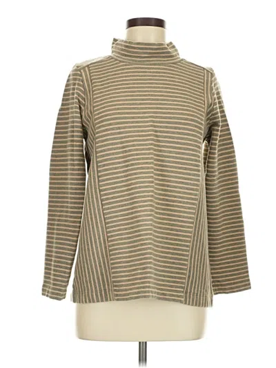 Pre-owned Jjill Turtleneck Sweater In Tan