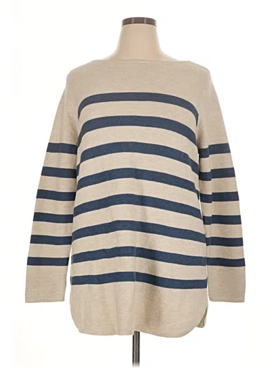 Pre-owned Jjill Turtleneck Sweater In Tan