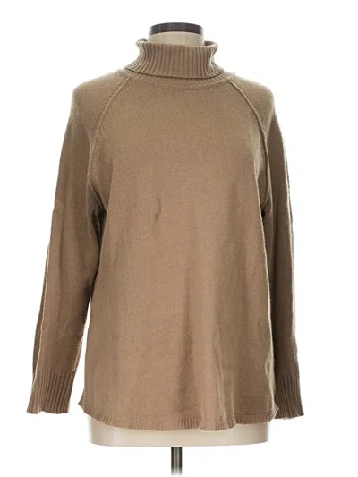 Pre-owned Jjill Turtleneck Sweater In Tan