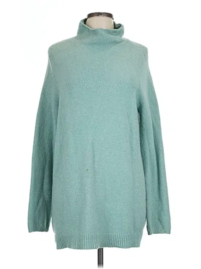 Pre-owned Jjill Turtleneck Sweater In Teal