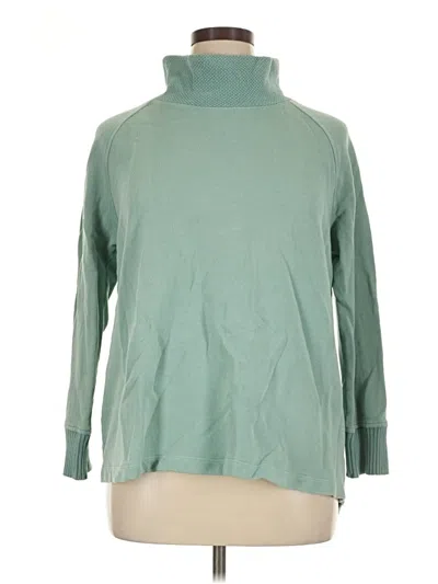Pre-owned Jjill Turtleneck Sweater In Teal