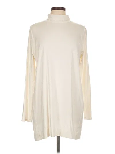Pre-owned Jjill Turtleneck Sweater In White