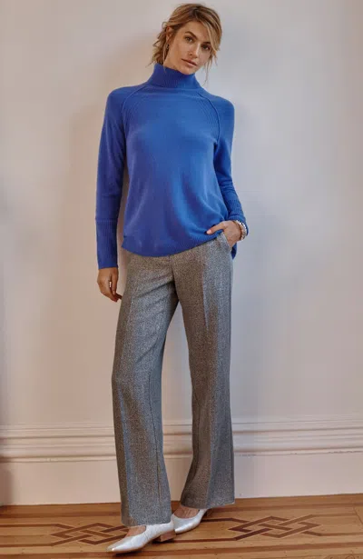 Jjill J.jill Tweed Wide-leg Trousers In Black Multi