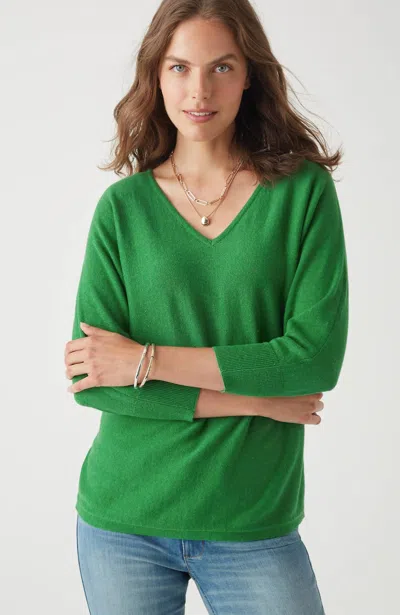 Jjill J.jill V-neck Dolman Pullover Sweater In Rainforest
