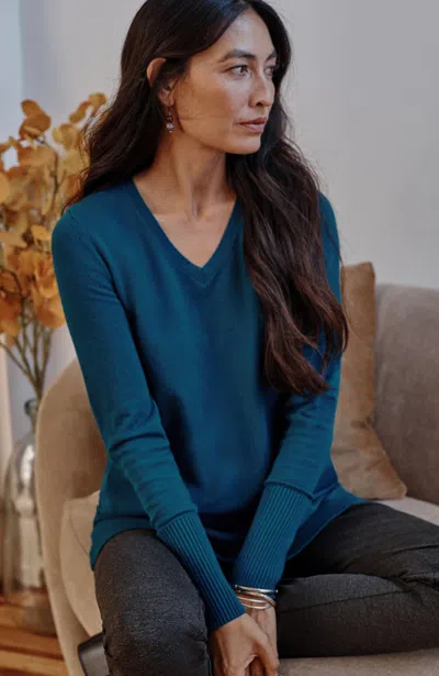 JJILL J.JILL V-NECK SWEATER TUNIC