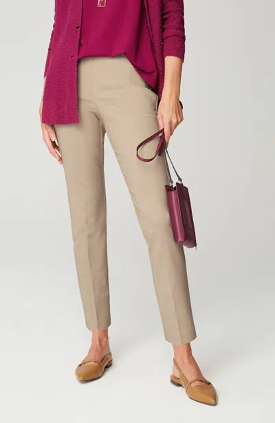 Jjill J.jill Versatile Cotton-stretch Slim-leg Pants In Vintage Canvas