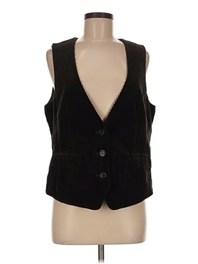Pre-owned Jjill Vest In Black