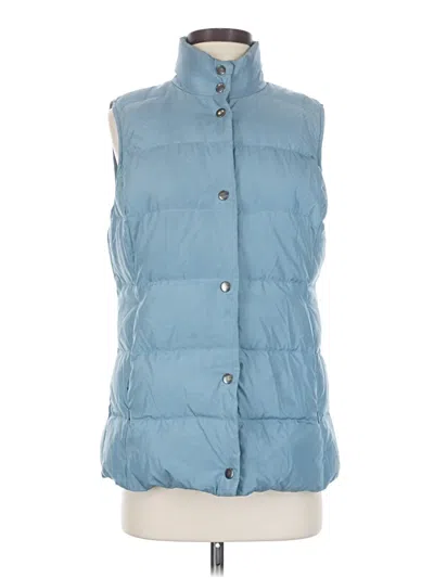 Pre-owned Jjill Vest In Blue