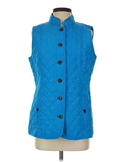 Pre-owned Jjill Vest In Blue