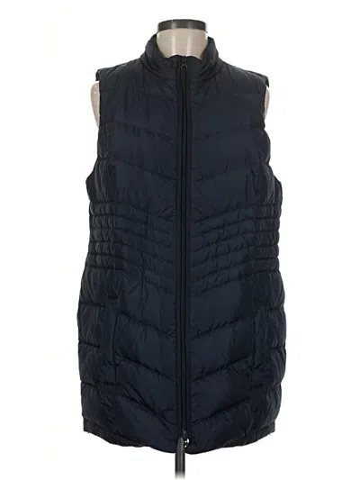 Pre-owned Jjill Vest In Blue