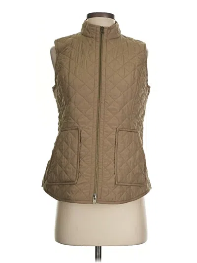 Pre-owned Jjill Vest In Brown